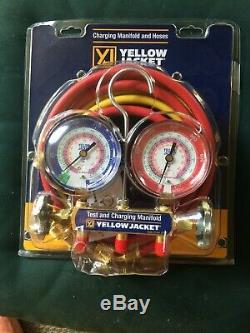Yellow Jacket 42004 2-Valve Mechanical Manifold Gauge Set