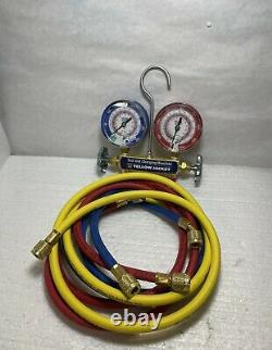 Yellow Jacket 42006 Series 41 Manifold with 3-1/8 Gauge, psi, R-22/134A/404A