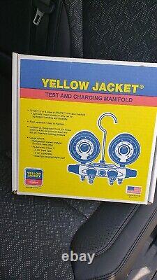 Yellow Jacket 49977 TITAN 4-V Manifold Gauges WithHoses