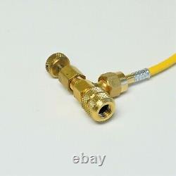 Yellow Jacket 61004 Single Valve Manifold with Hoses R290 R600a Hydrocarbon