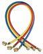 Yellow Jacket Manifold Hose Set, 72 In, Red, Yellow, Blue 22986
