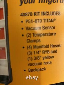 Yellow Jacket P51-870 Digital Manifold Gauge Set Analyzer Vacuum Temperature