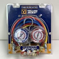 Yellow Jacket Refrigeration Gauge SET R404a, R410a, R22 with60 Hoses