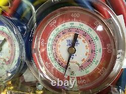 Yellow Jacket Refrigeration Gauge SET R404a, R410a, R22 with60 Hoses
