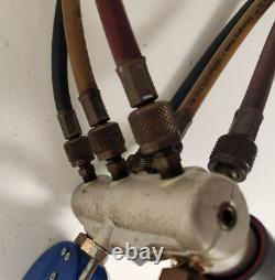 Yellow jacket valve manifold gauge set with hoses UNTESTED 12/13#37
